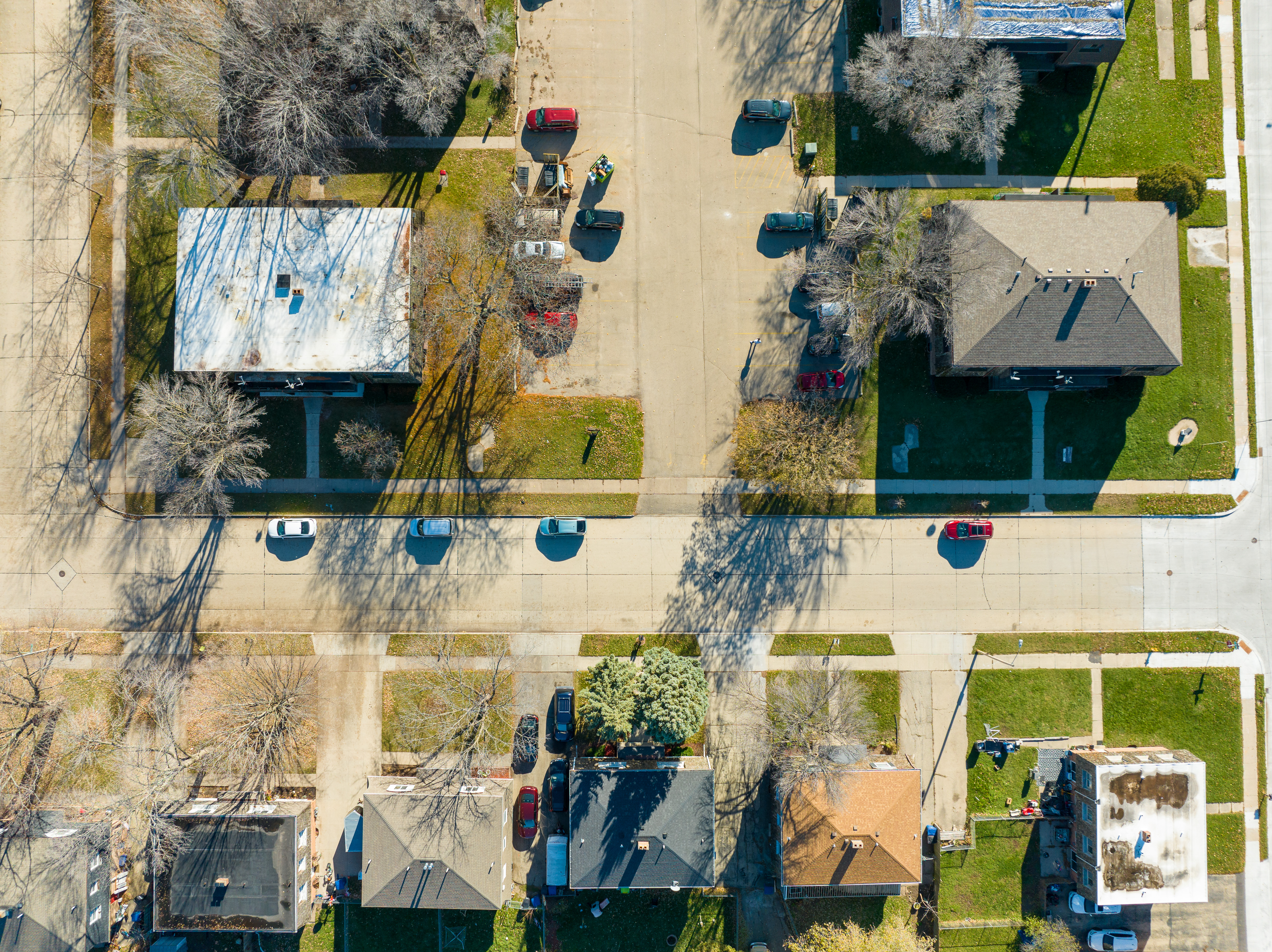 Aerial view of Captain's Cove Apartments
